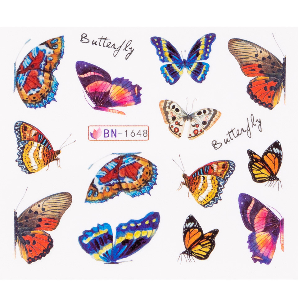 Tatuaj unghii luxorise butterfly wonder, bn-1648