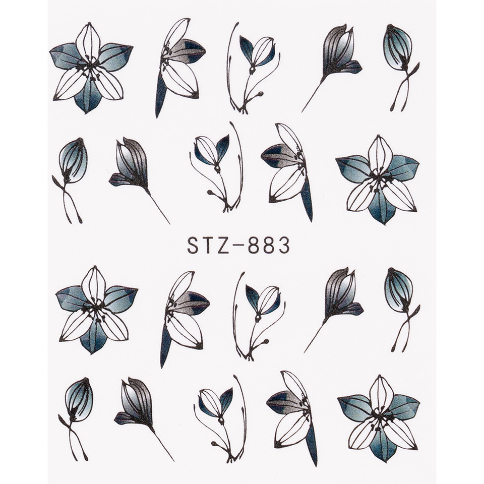 Tatuaj unghii luxorise simple flower art, stz-883