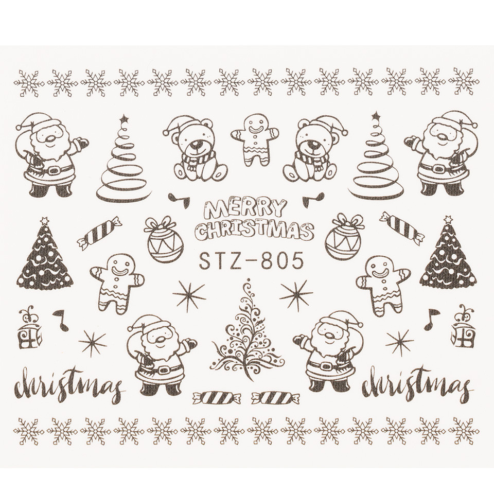 Tatuaj unghii luxorise simple holiday treats, stz-805