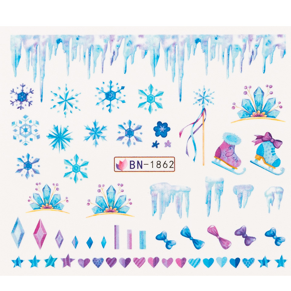 Tatuaj unghii luxorise winter frost, bn-1862