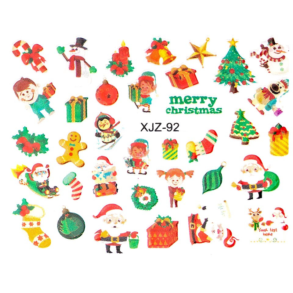 Sticker 3D Unghii LUXORISE, Christmas Pure Joy XJZ-92 kitunghii.ro imagine noua inspiredbeauty