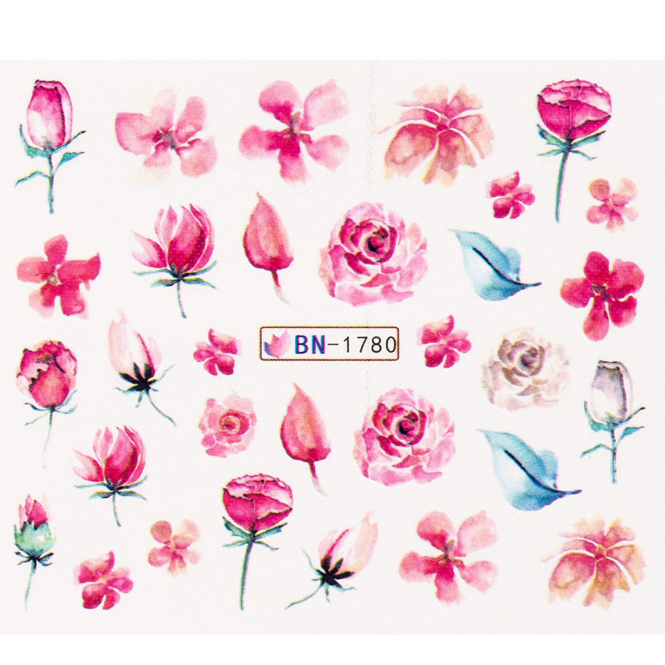 Tatuaj unghii luxorise flower book, bn-1780