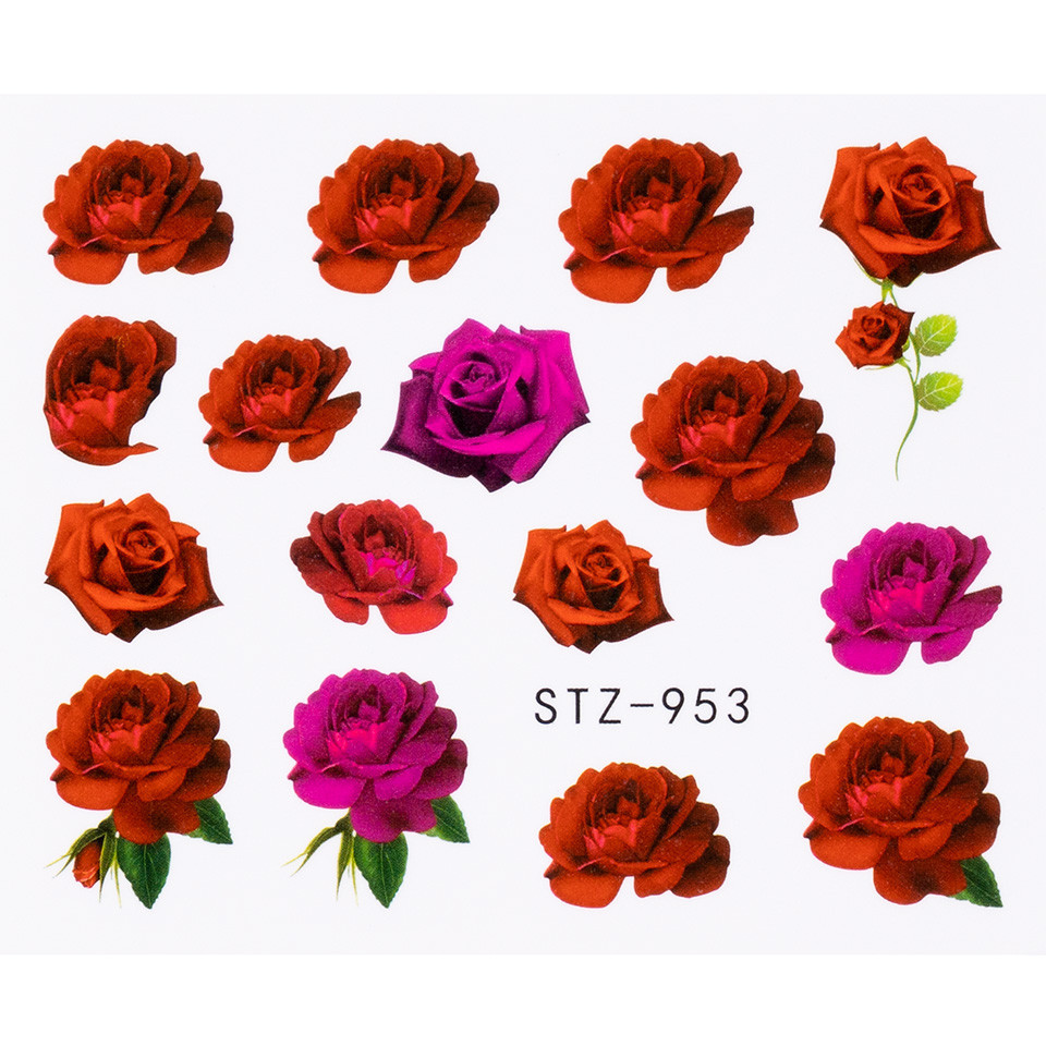 Tatuaj unghii luxorise flower rose, stz-953