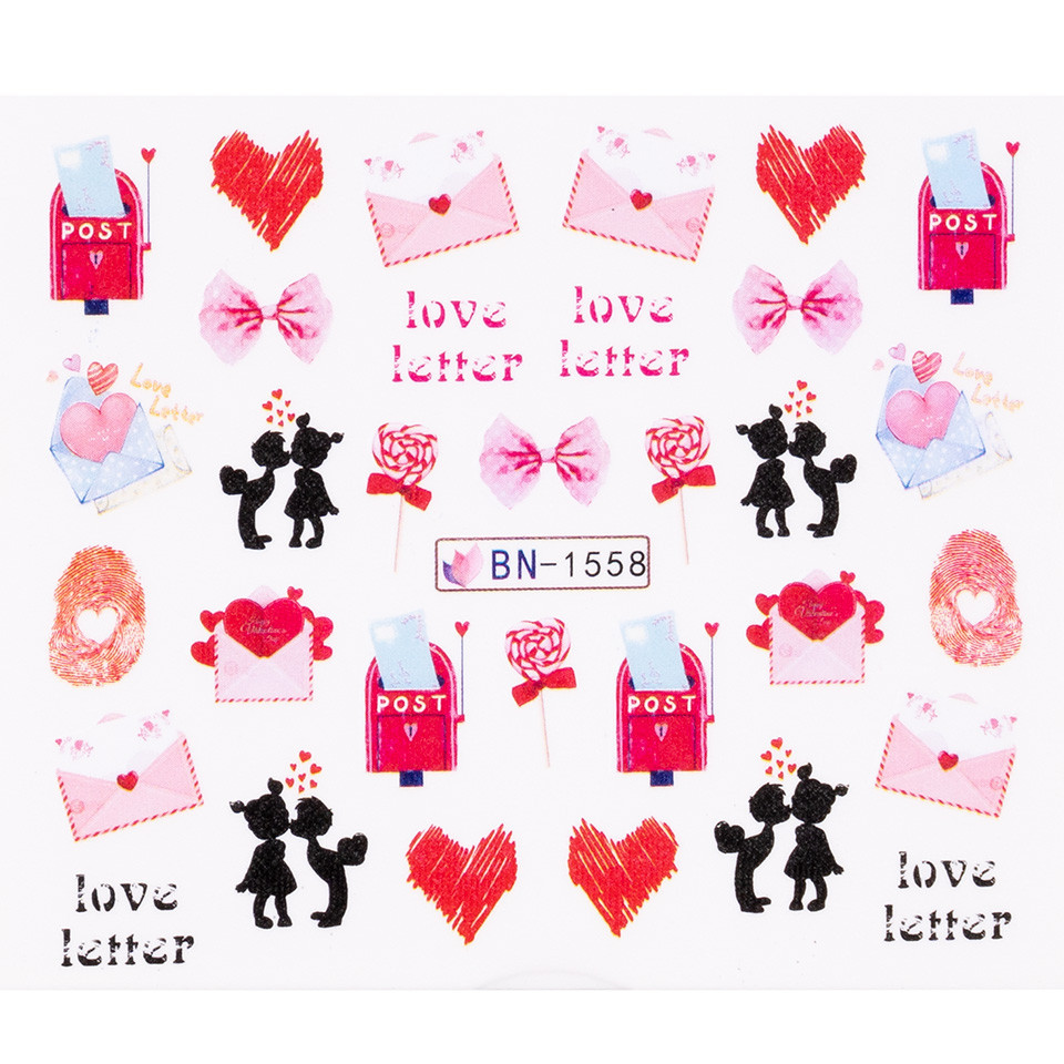 Tatuaj unghii luxorise love letter, bn-1558