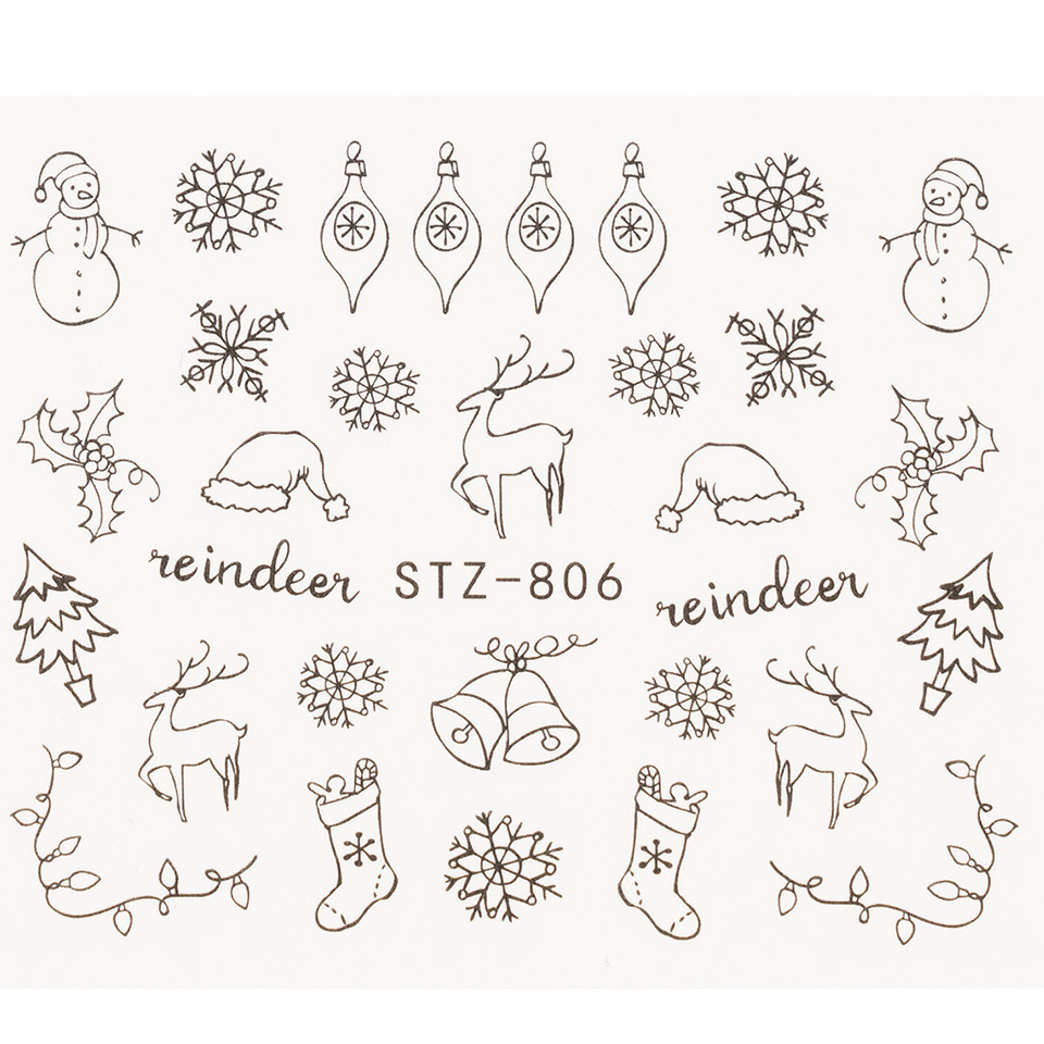Tatuaj unghii luxorise simple holiday wind, stz-806