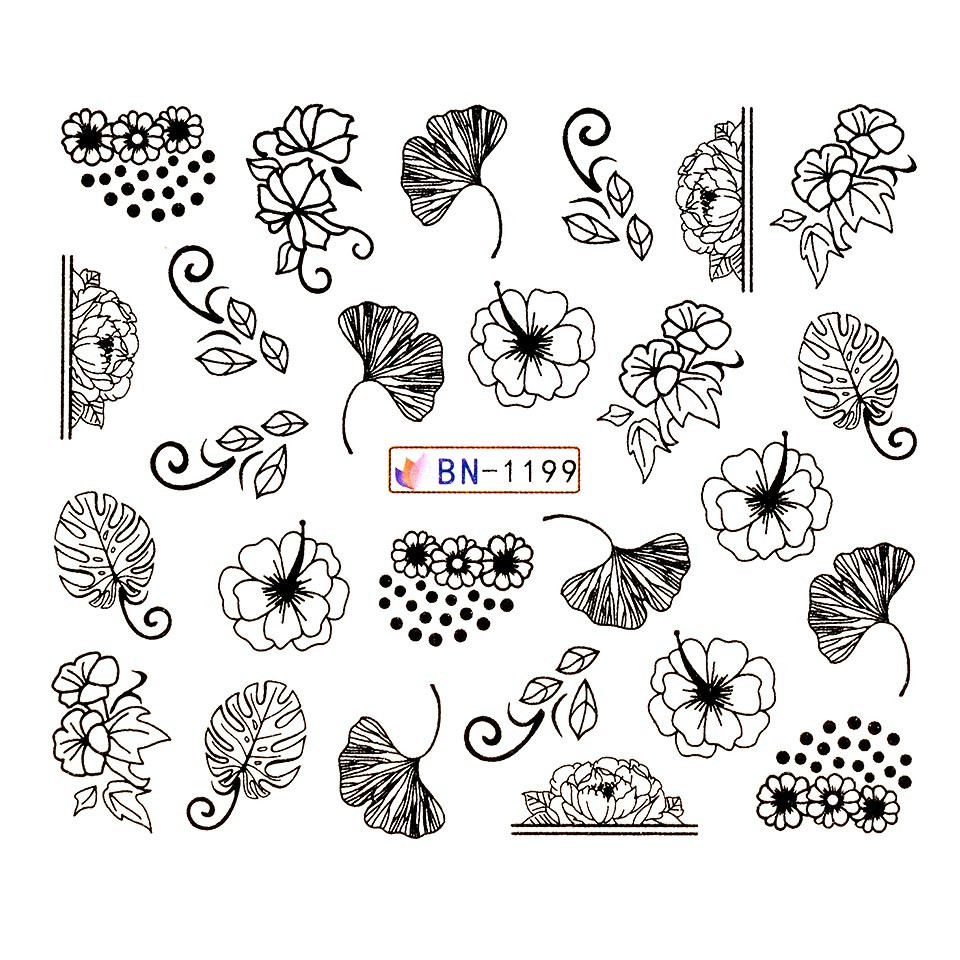 Tatuaj unghii luxorise simple song, bn-1199