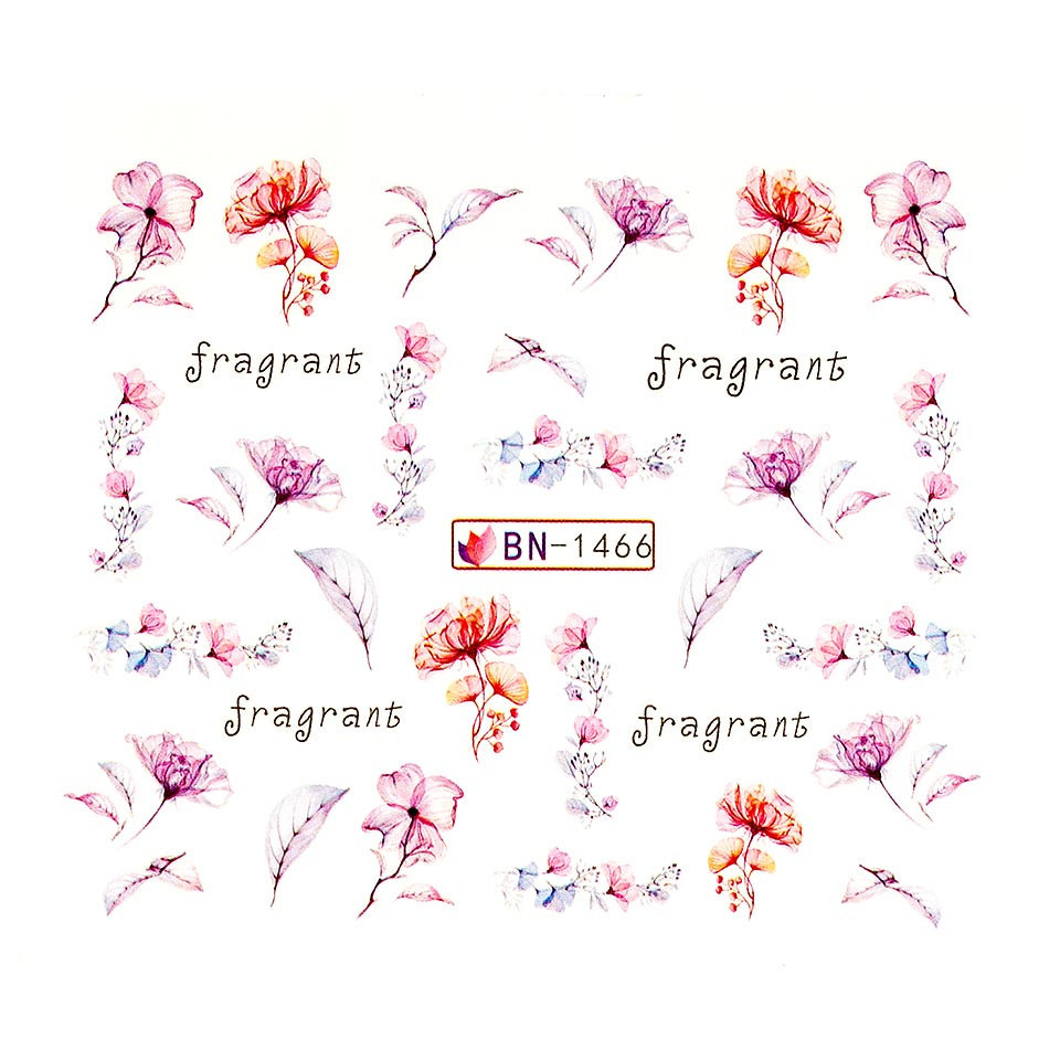 Tatuaj unghii luxorise spring art, bn-1466