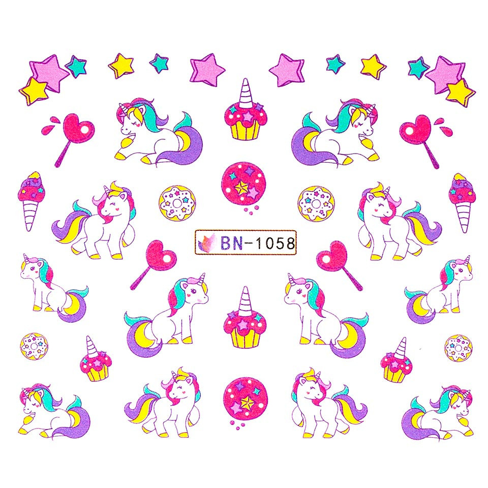 Tatuaj unghii luxorise unicorn song, bn-1058