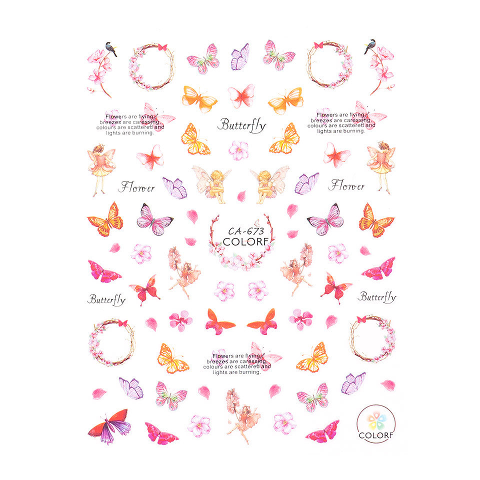 Abtibild unghii sensopro milano, butterfly mood ca-673
