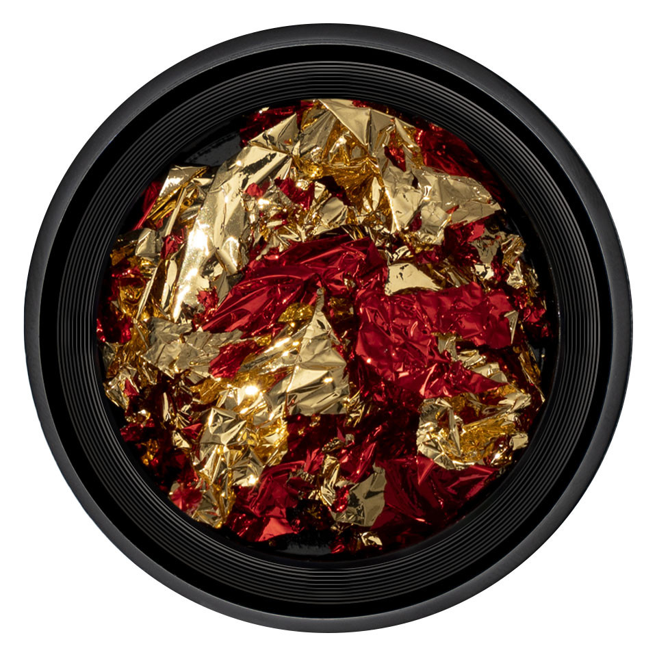 Foita Unghii LUXORISE – Unique Red & Gold #07 kitunghii.ro imagine pret reduceri