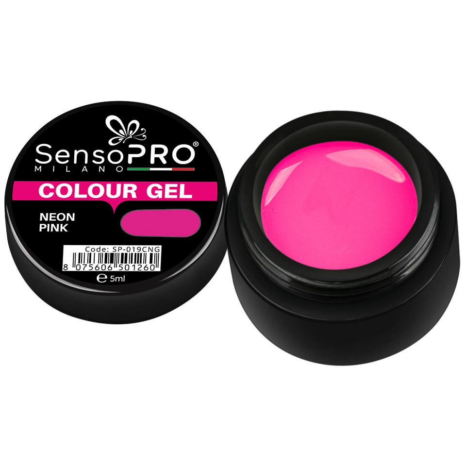 Gel UV Colorat Neon Pink 5ml, SensoPRO Milano kitunghii.ro poza noua reduceri 2022