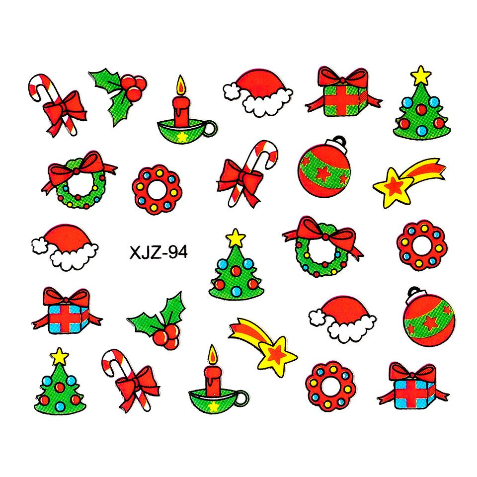 Sticker 3d unghii luxorise, christmas box xjz-94