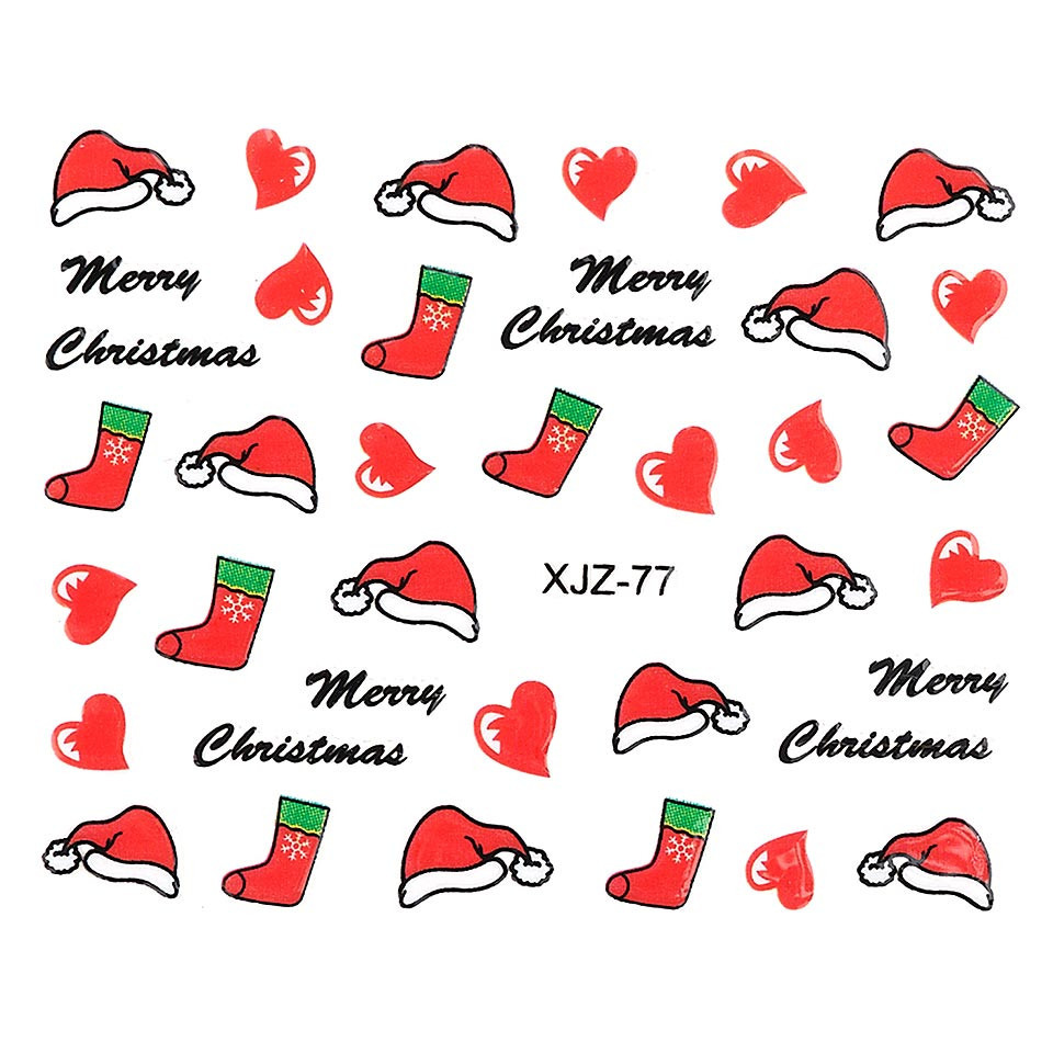 Sticker 3d unghii luxorise, christmas mood xjz-77