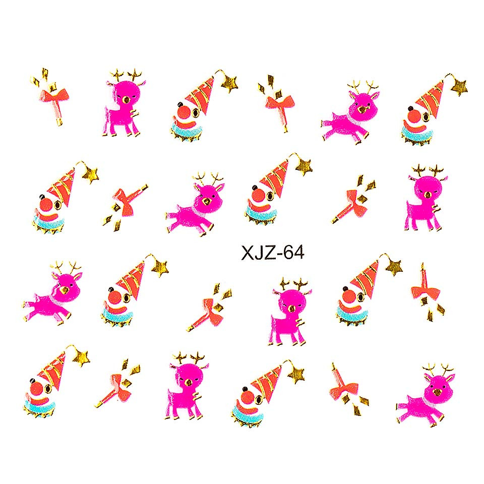 Sticker 3d unghii luxorise xjz-64, christmas collection