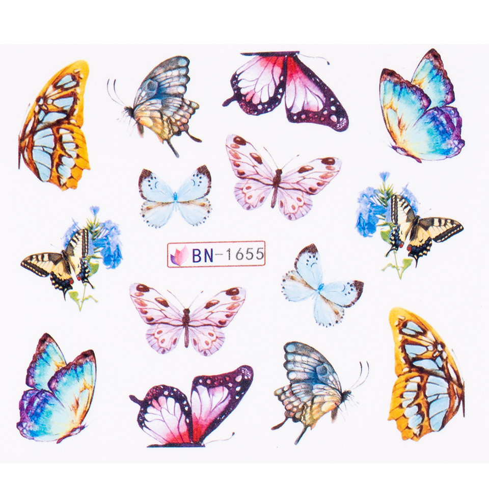 Tatuaj unghii luxorise butterfly sensation, bn-1655