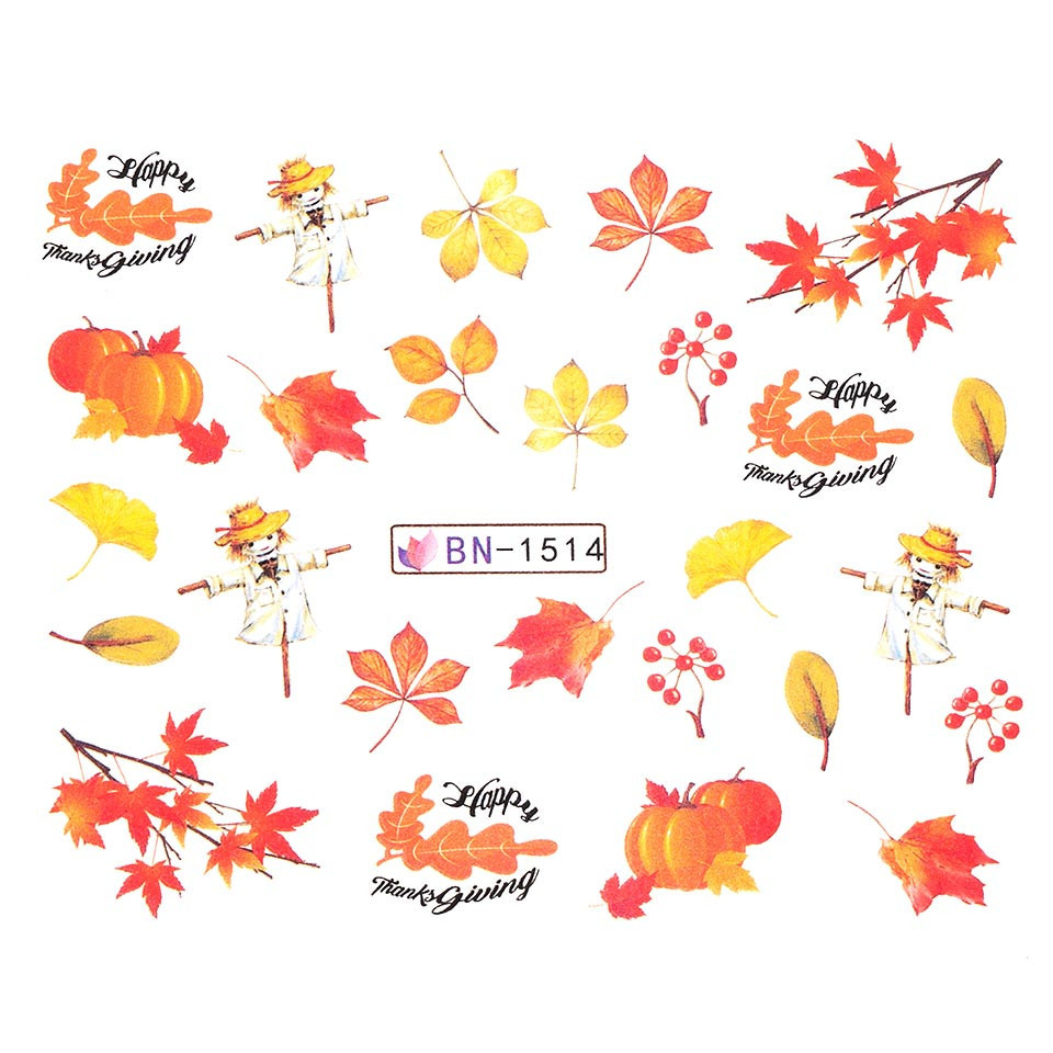 Tatuaj unghii luxorise fall garden, bn-1514