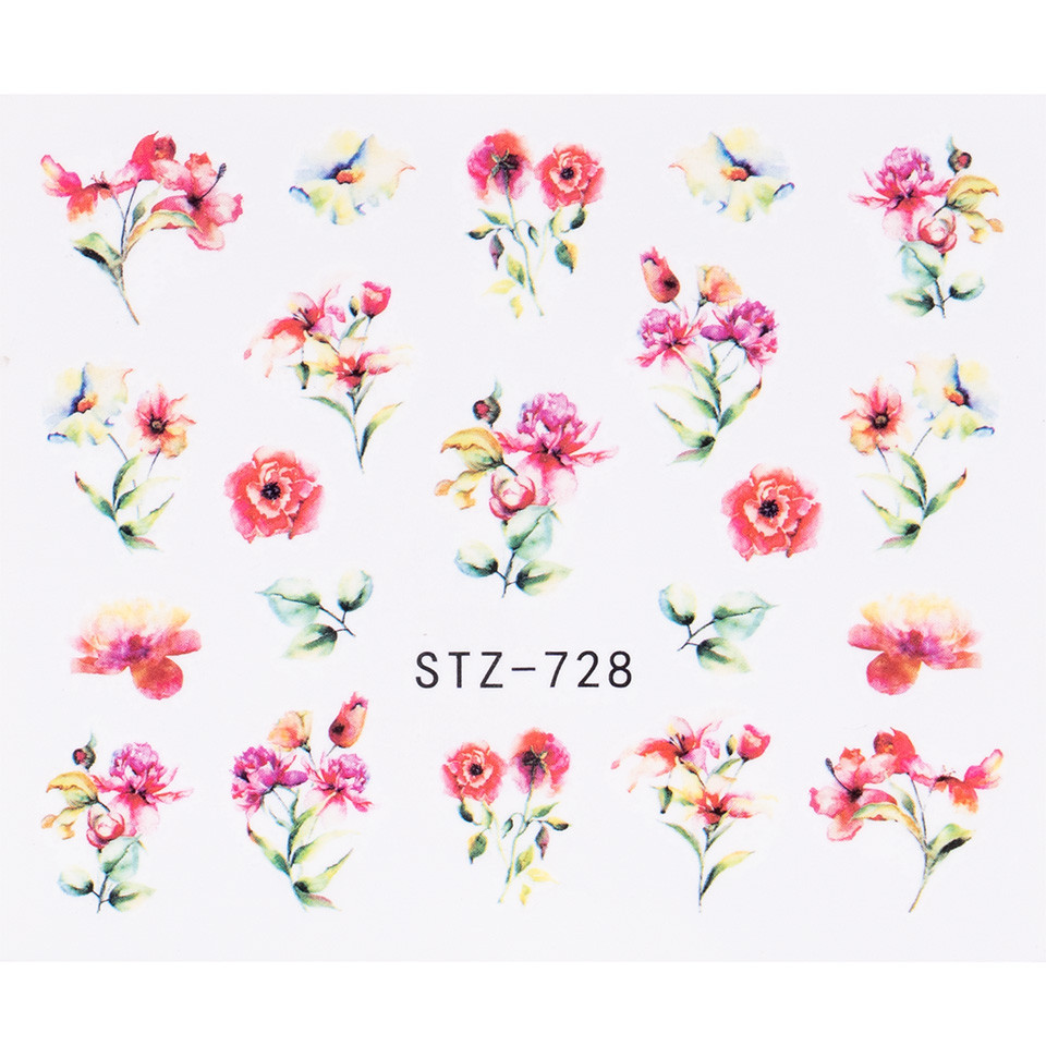 Tatuaj unghii luxorise flower list, stz-728