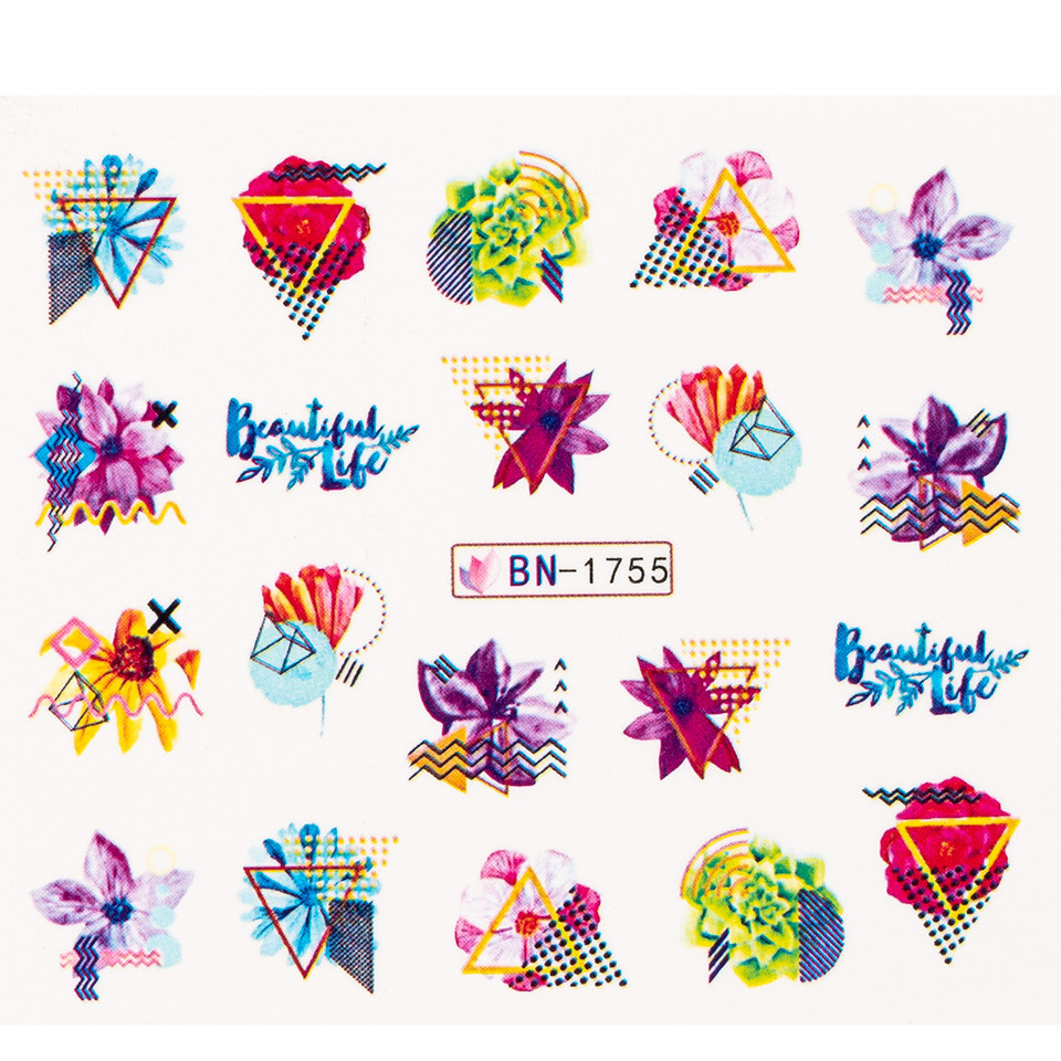 Tatuaj unghii luxorise flower up, bn-1755