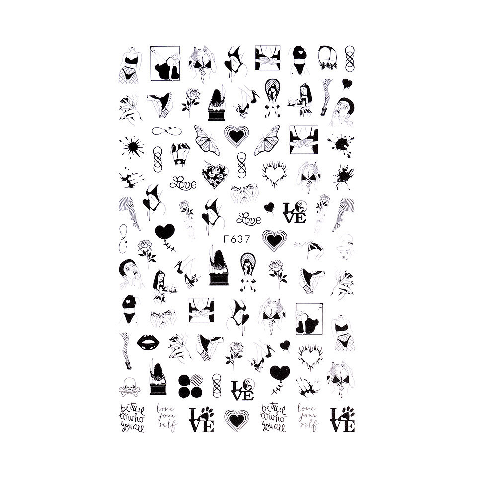 Abtibild unghii sensopro milano, crazy love art f637