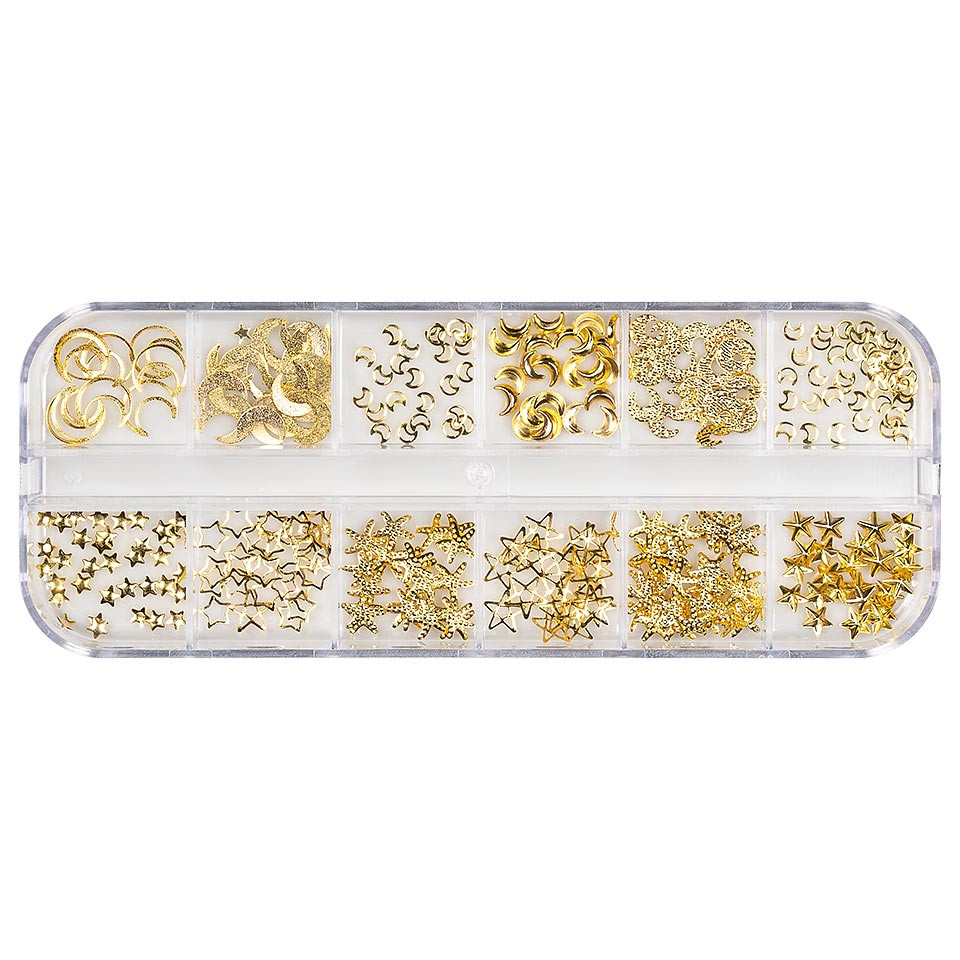 Strasuri unghii luxorise, gold nights