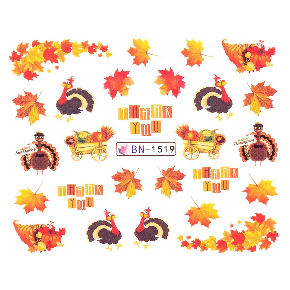 Tatuaj unghii luxorise fall music, bn-1519