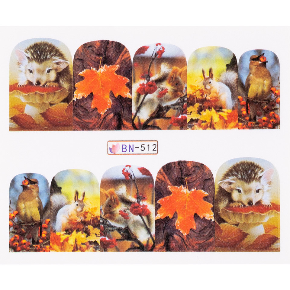 Tatuaj unghii luxorise fall twirl, bn-512