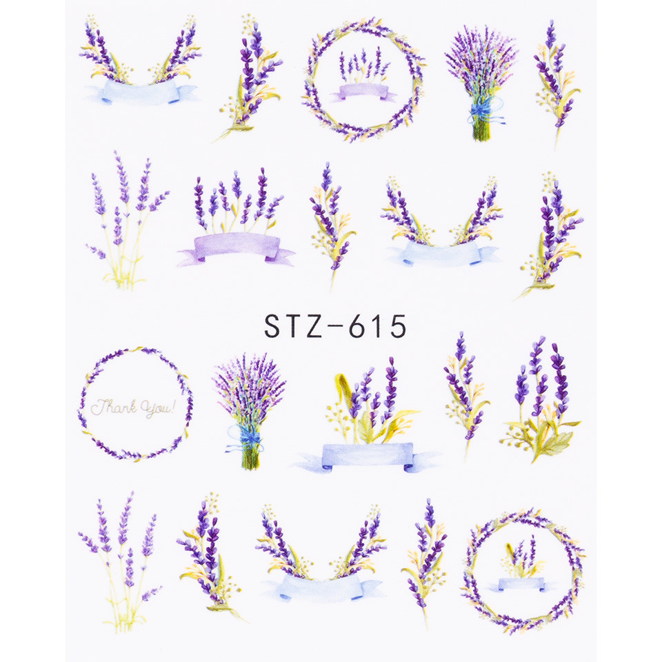 Tatuaj unghii luxorise flower lavender, stz-615