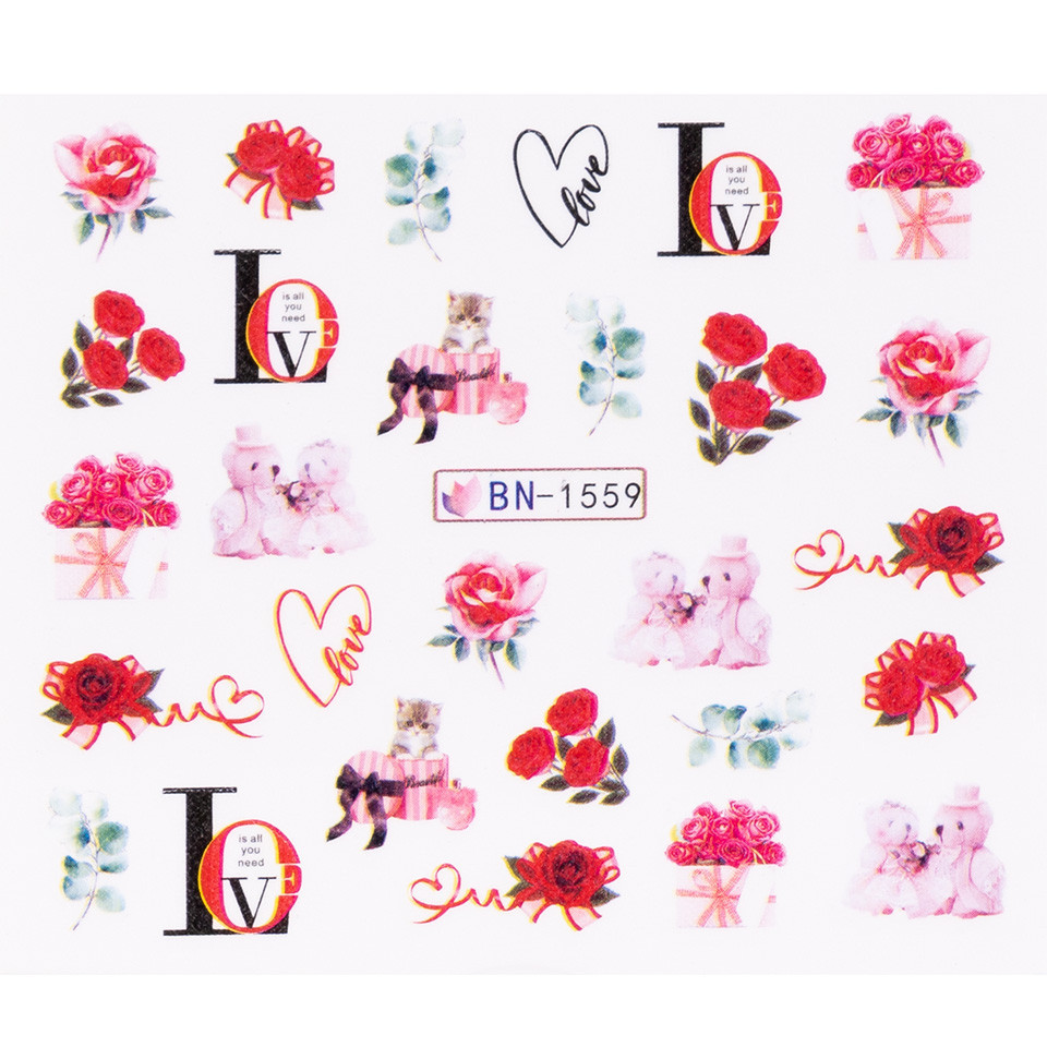 Tatuaj unghii luxorise love pixy, bn-1559