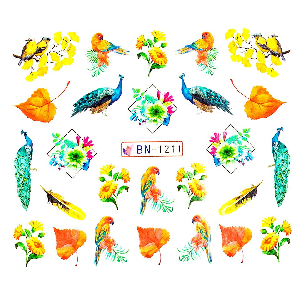 Tatuaj unghii luxorise peacock fame, bn-1211