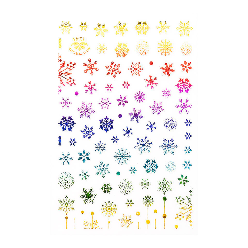 Abtibild unghii sensopro milano, snowflake dance r249