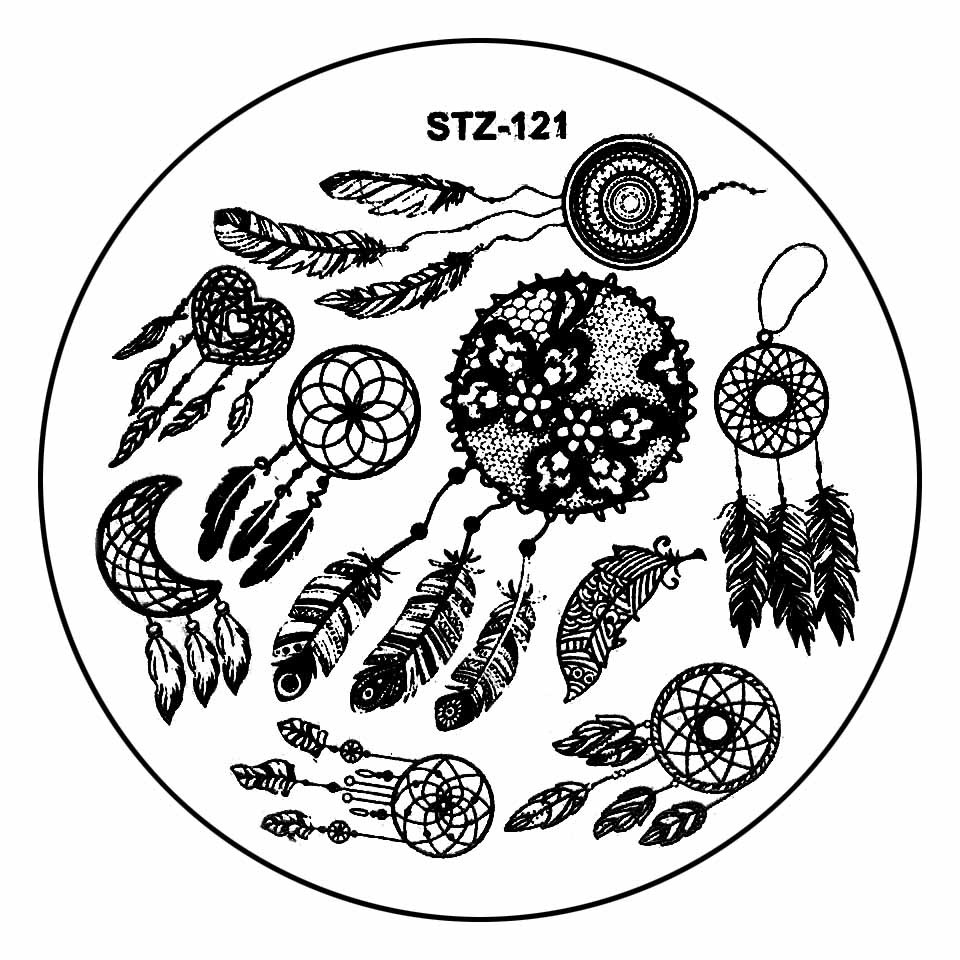 Matrita Metalica Stampila Unghii STZ-121 - Dream Catcher