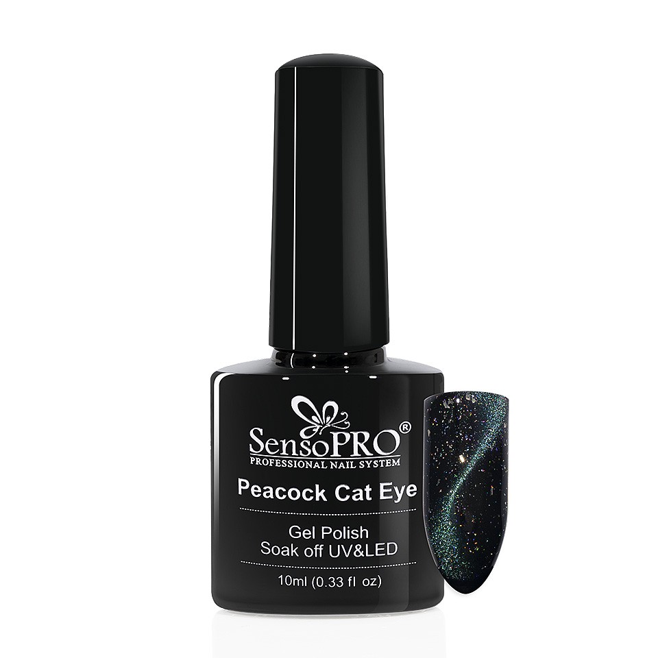 Oja Semipermanenta Peacock Cat Eye SensoPRO 10 ml, #10 Paradise