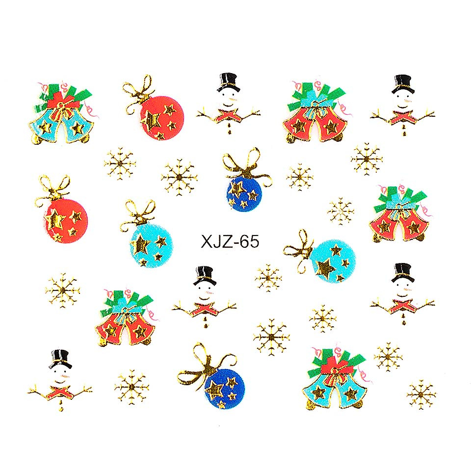 Sticker 3d unghii luxorise xjz-65, christmas collection