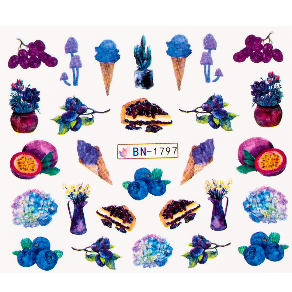 Tatuaj unghii luxorise delicious summer, bn-1797