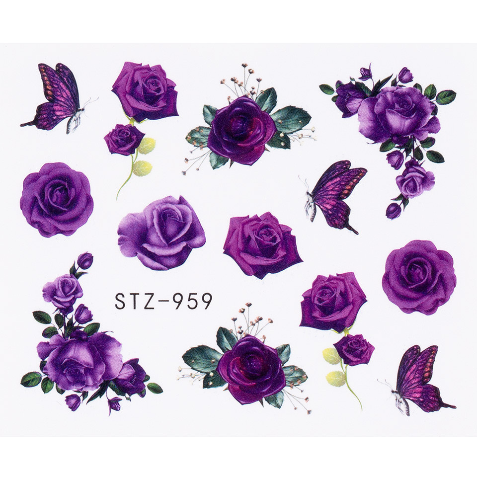 Tatuaj unghii luxorise flower noble, stz-959