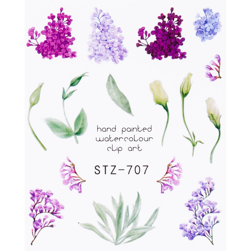 Tatuaj unghii luxorise flower universe, stz-707