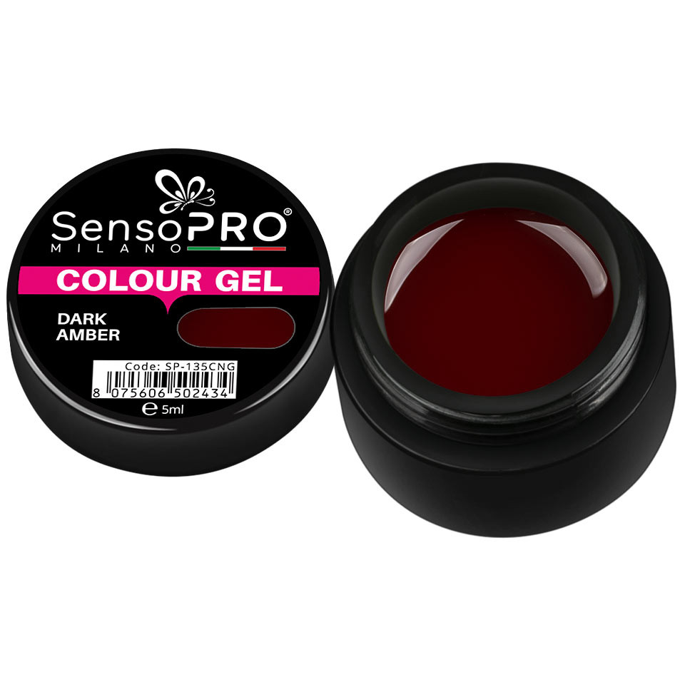 Gel UV Colorat Dark Amber, SensoPRO Milano