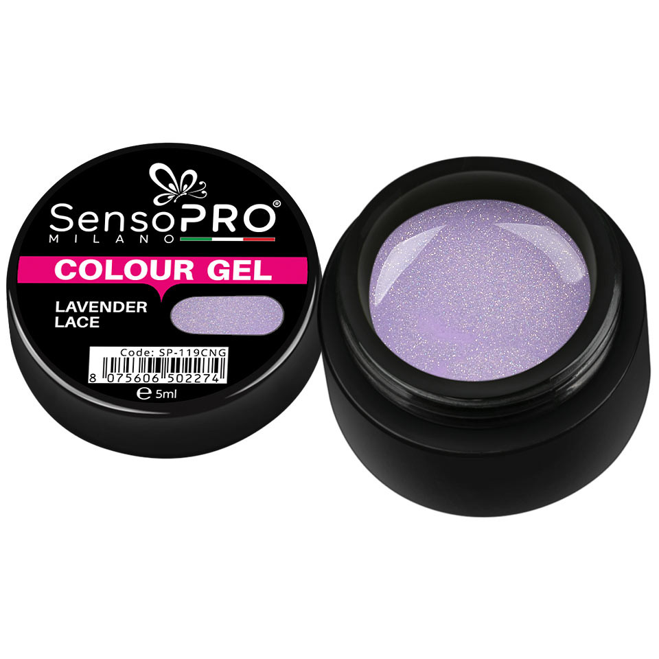 Gel UV Colorat Lavender Lace 5ml, SensoPRO Milano kitunghii.ro imagine 2022