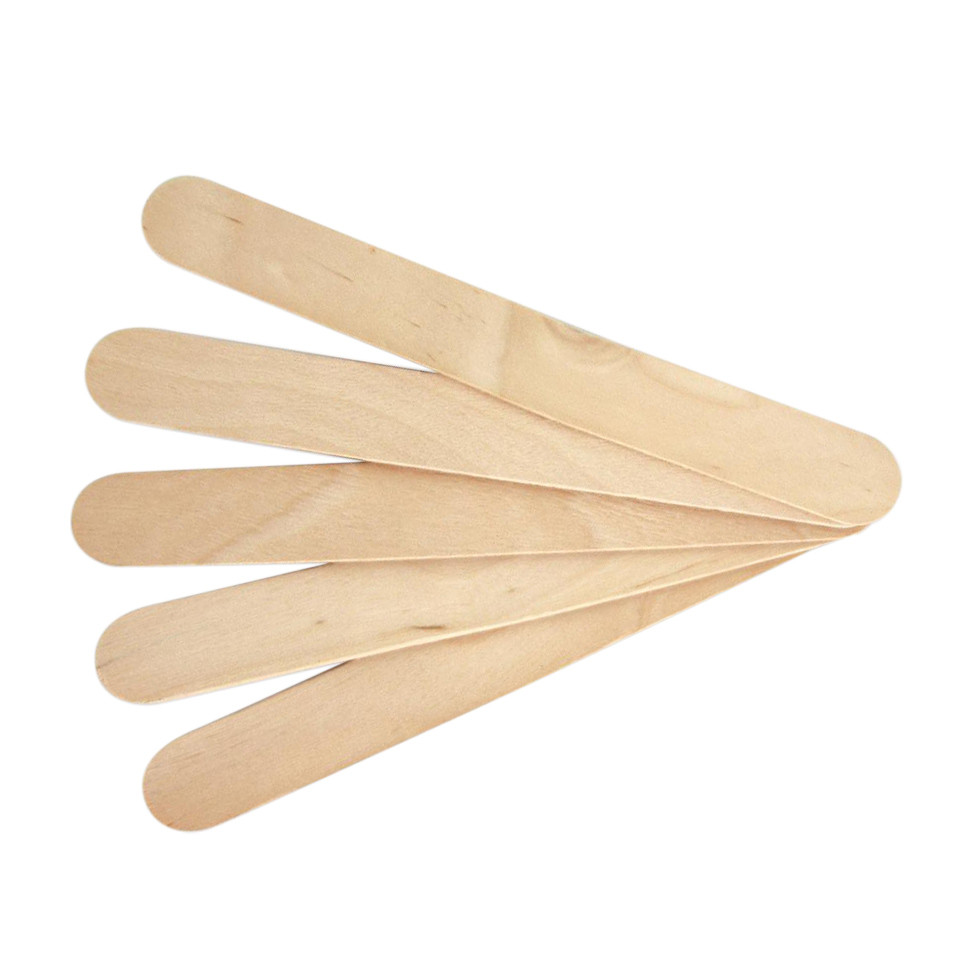 Set Spatule lemn pentru epilarea cu ceara la cutie sau aplicarea parafinei - 5 buc.