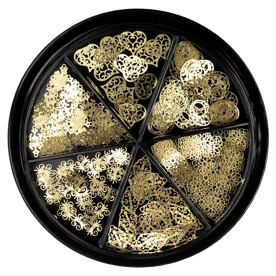 Strasuri unghii luxorise, fantasy gold