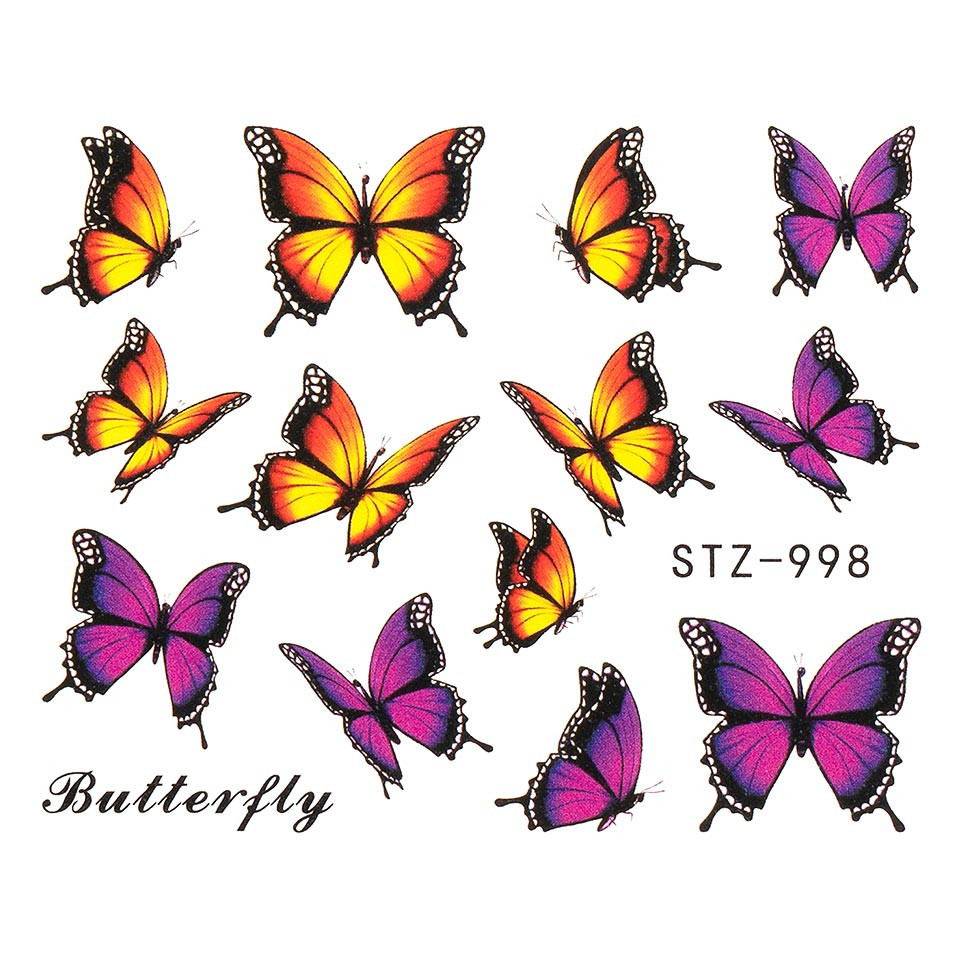 Tatuaj unghii luxorise butterfly energy, stz-998