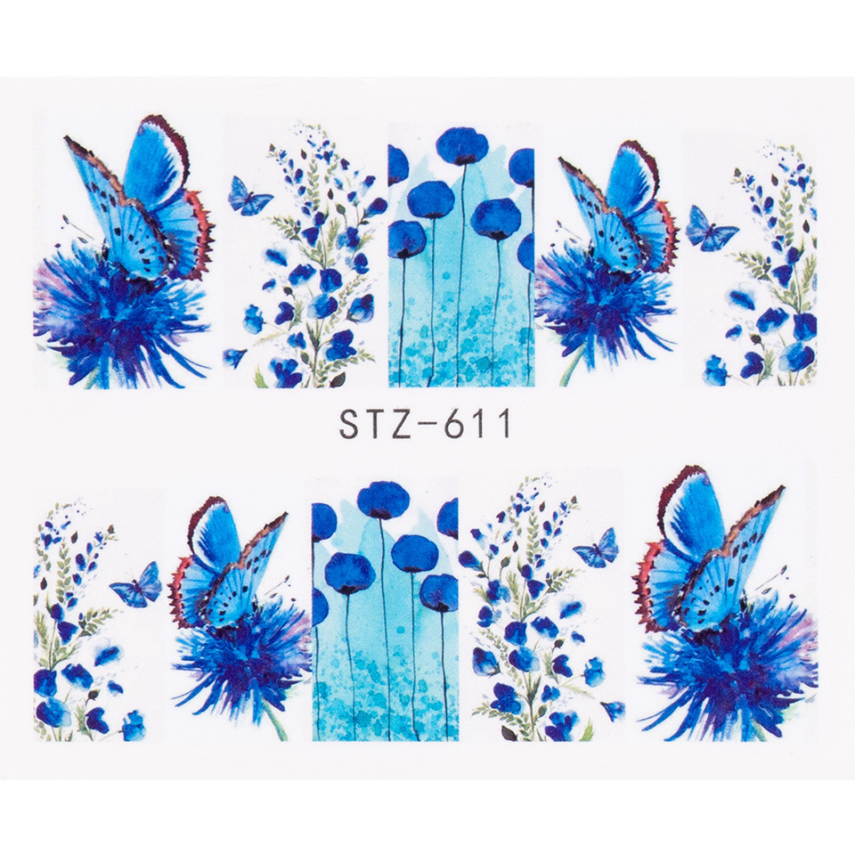 Tatuaj unghii luxorise butterfly night, stz-611