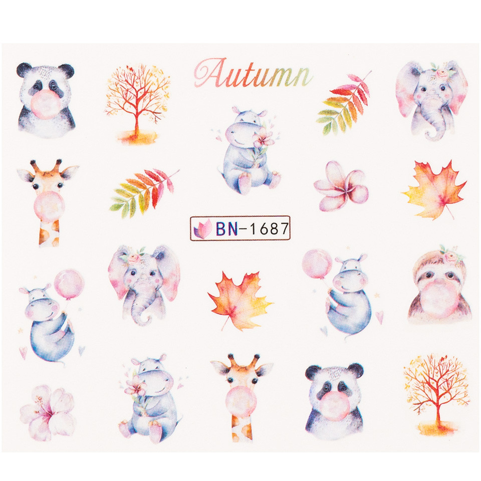 Tatuaj unghii luxorise fall muse, bn-1687