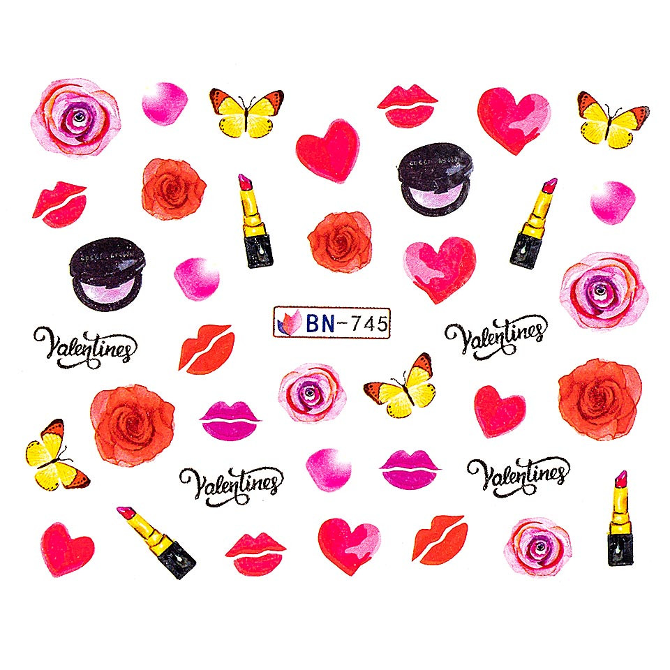 Tatuaj unghii luxorise, love bn-745