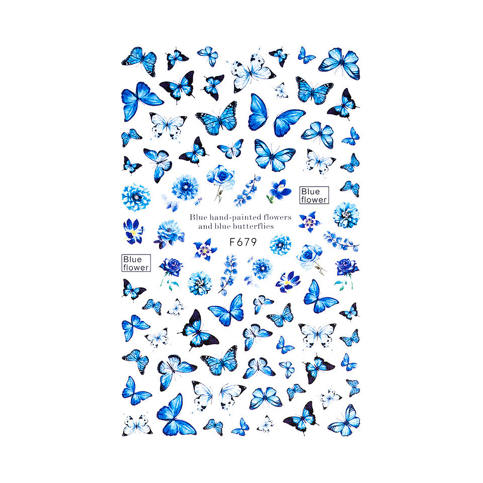 Abtibild unghii sensopro milano, butterfly day f679