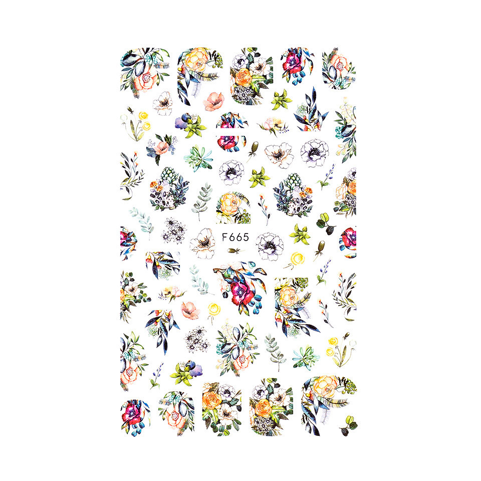 Abtibild unghii sensopro milano, flower abyss f665
