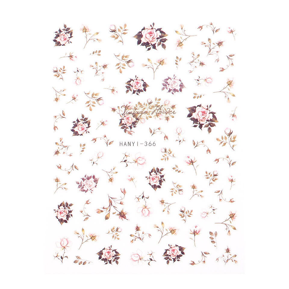 Abtibild unghii sensopro milano, flower wild style hanyi 366