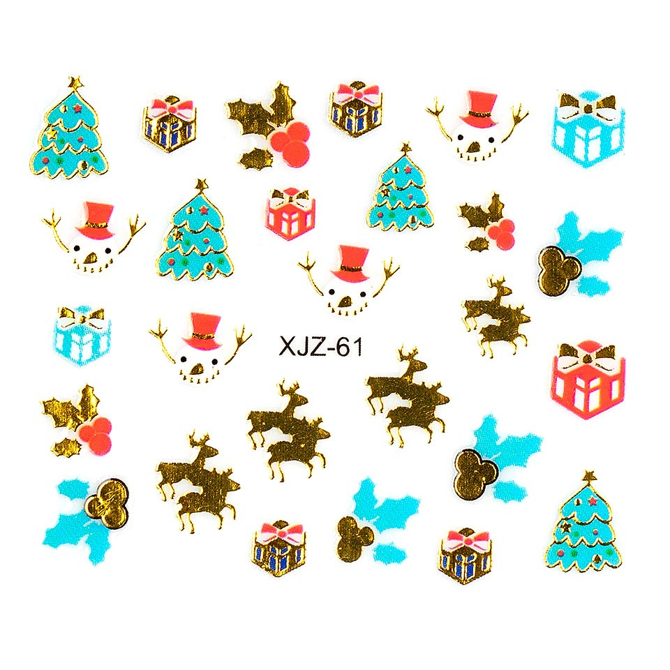 Sticker 3d unghii luxorise, christmas challenge xjz-61