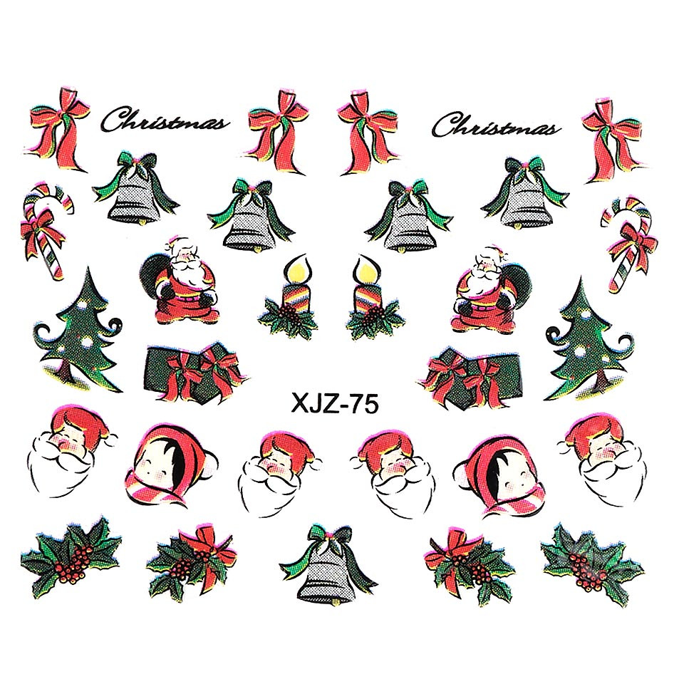 Sticker 3d unghii luxorise, christmas morning xjz-75