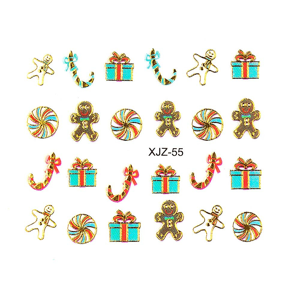 Sticker 3D Unghii LUXORISE XJZ-55, Christmas Collection